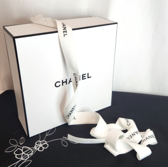 CHANEL Handbags - Authentic CHANEL 2pc. BUNDLE, BOX and 54" RIBBON